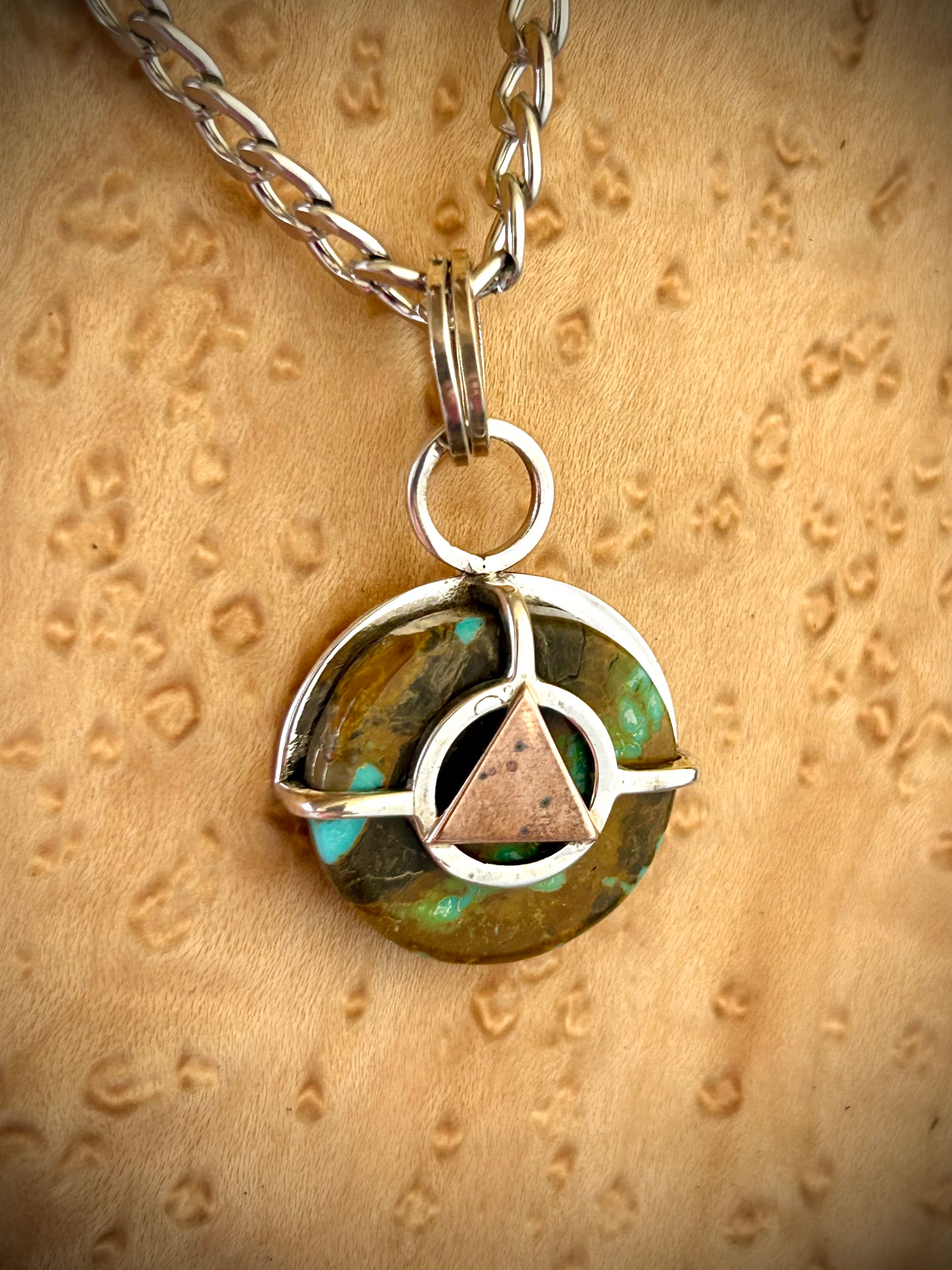 Number 8 Turquoise Recovery Pendant