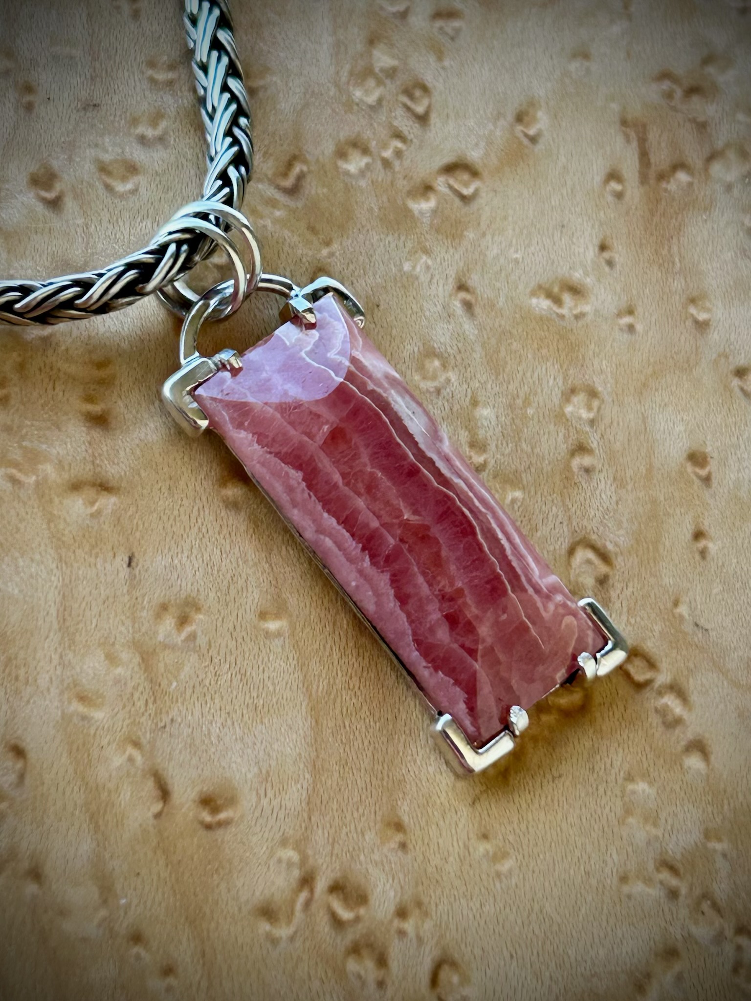 Rhodochrosite Pendant